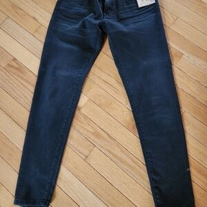 NWT Womens Denim Supply Ralph Lauren Black Cropped Skinny Jeans Size 27